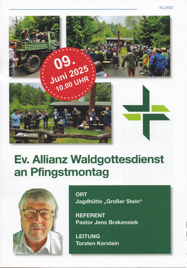 Allianz Waldgottesdienst - an der Jagdhütte